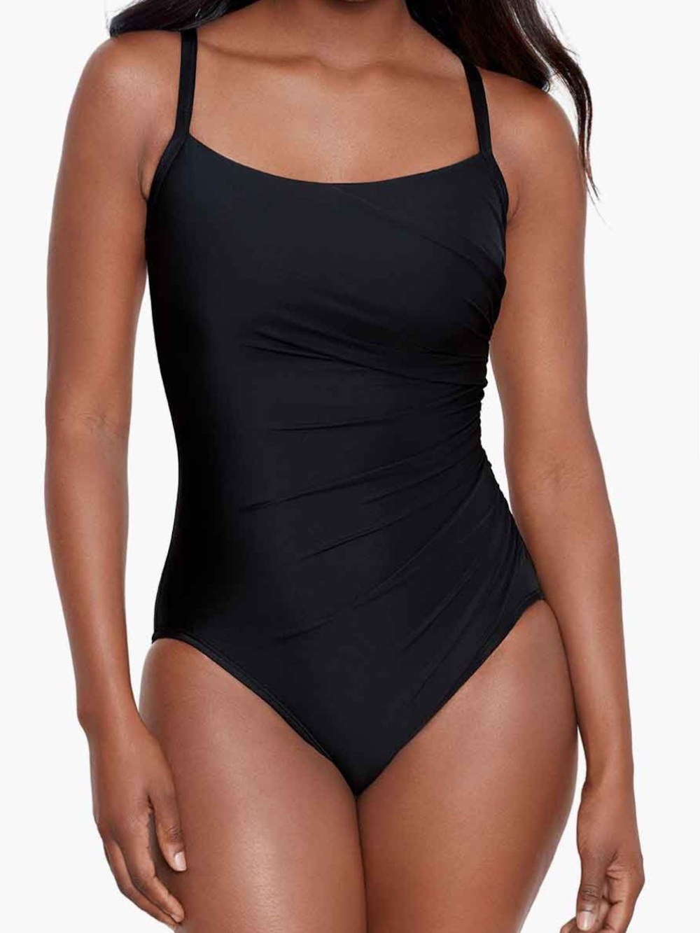 Miraclesuit Bathing Suit Swim Starr One Piece Black Size 16
